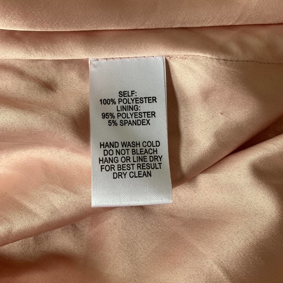 Lulus Easy Listening blush cold shoulder wrap maxi dress polyester chiffon Large - Picture 8 of 10